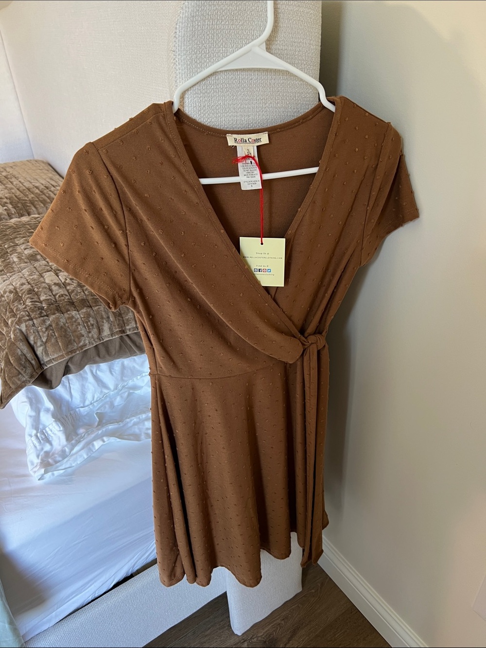 Rolla Coster Brown Wrap Dress